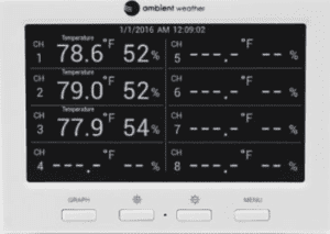 Ambient Weather WS-3000 Wireless Thermo-Hygrometer- The Best Rated Hygrometers