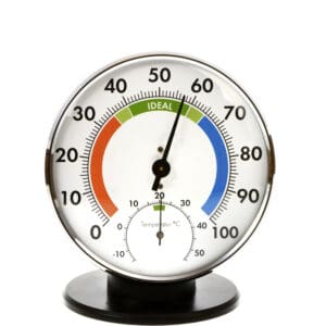 Analog hygrometer and thermometer - everything is in the green- The best rated hygrometers