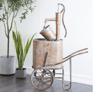  Brown Metal Farmhouse Water Fountain