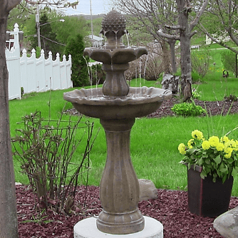 Outdoor Water Fountains Pineapple Solar Water Fountain