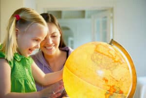  The Benefits Artificial Plants Have- Mother and daughter exploring the world