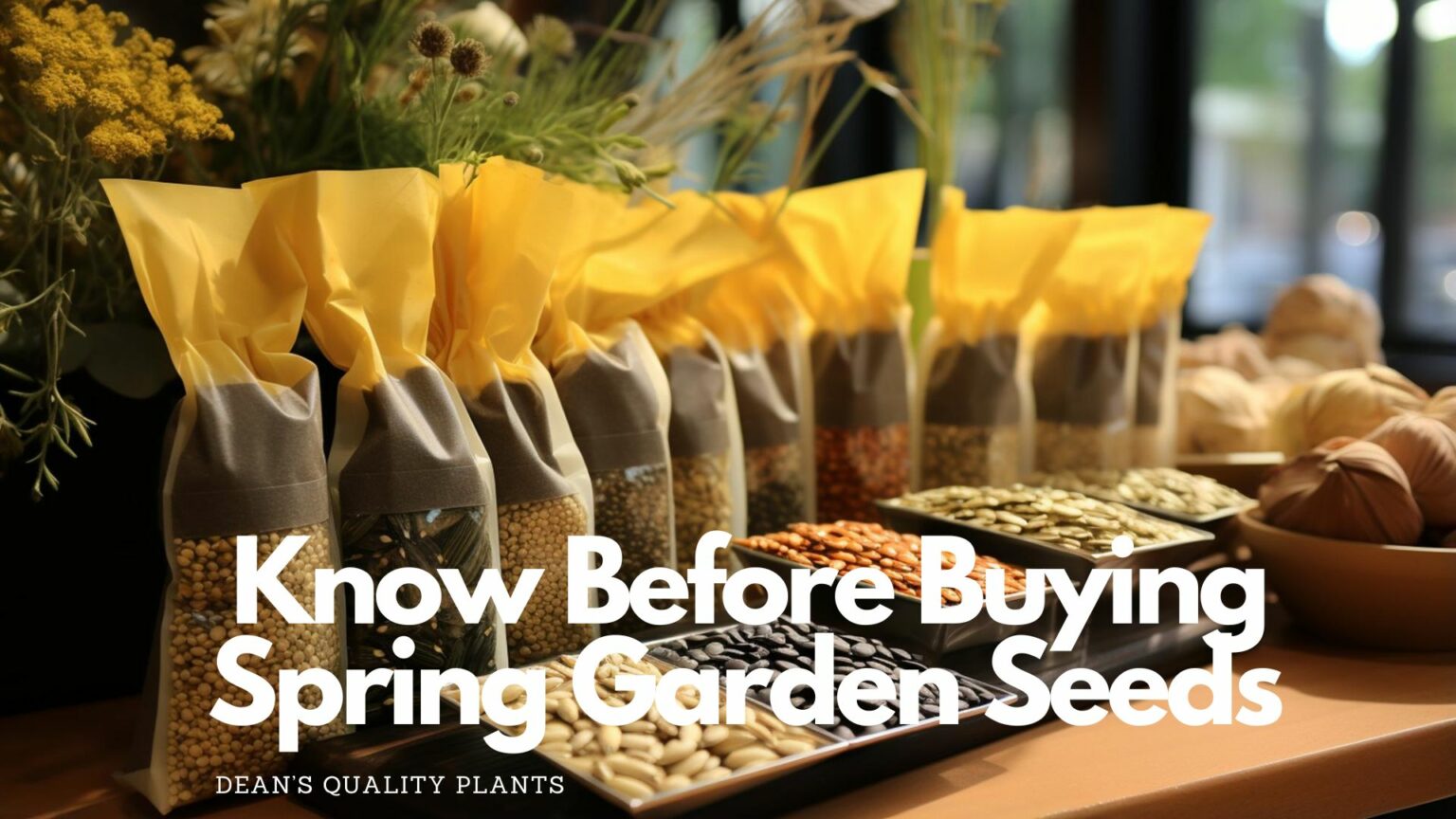 Know Before Buying Spring Garden Seeds