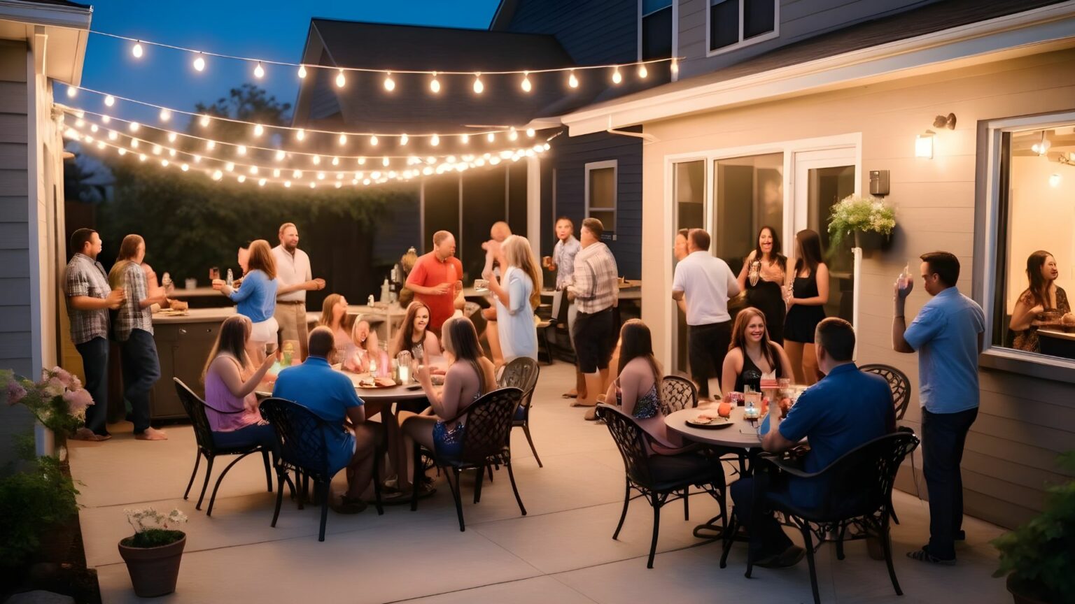 Party On The Outside Patio