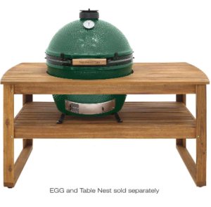 Big Green Egg XLarge Grill Table Acacia Wood 31 in. H X 32 in. W X 61 in. L