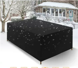 Patio Furniture Covers, NASUM Outdoor Rectangular Furniture Covers with 4 Windproof Buckles, Waterproof Rain-Snow Proof Anti-UV Patio Furniture Covers - 71"x47"x29"