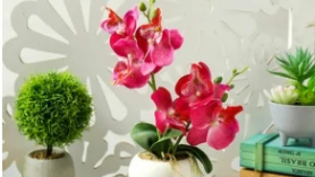 Artificial Butterfly Orchid Potted