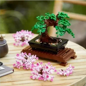 LEGO Icons Bonsai Tree Building Set, Features Cherry Blossom Flowers