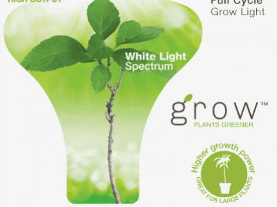 SYLVANIA BR30 LED Grow Light Bulb, 15-Watt, Full Cycle White Spectrum Light, Indoor Plants, 13 Year